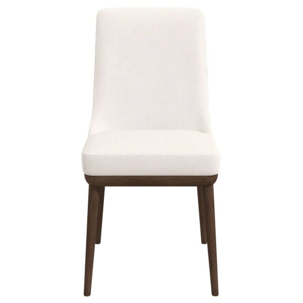 Kate - Mid-Century Modern Dining Chair (Set of 2) - Fabric - White