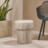 Outdoor Round Side Table - Gray - Image 6