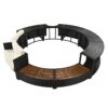 Spa Surround Spa Frame Patio Rattan Sofa Set With Storage Spaces, Mini Sofa And Comfortable Cushion For Patio, Backyard - Beige - Image 20
