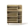 Natural Bohemia Style Shoe Cabinet, Shoe Rack Cabinet With 3 Rattan Flip Drawers, 3 Square Shelves And 1 Storage Drawer, Shoe Organizer With Mulit Storage Space And Hooks For Hallway, Entryway - Natural - Image 11