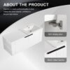 Modern 48" Bathroom Vanity Sink Combo With Spacious Storage - White - Image 4