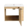 Modern 24" Bathroom Vanity Sink Combo With Spacious Storage And Construction - Oak - Image 15