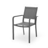 Waterfal - Outdoor Aluminum Dining Chair With Mesh Seat (Set of 2) - Dark Gray - Image 5