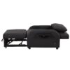 3 In 1 Pull Out Sofa Sleeper With Wing Table And USB Charge - Black - Image 15