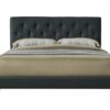 Full Sized Tufted Bed With USB - Black - Image 6