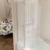Aluminium Alloy Shower Doors For Bathtub - Brushed Nickel - Image 6