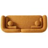 Donna - Japandi Style Boucle Sofa - Dark Yellow / Rustic - Image 6
