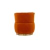 360 Degree Swivel Cuddle Barrel Accent Sofa Chair, Fluffy Round Armchair - Orange - Image 15