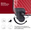 3 Piece Luggage Sets Lightweight Suitcase With Two Hooks, Spinner Wheels, (20/24/28) - Red - Image 4