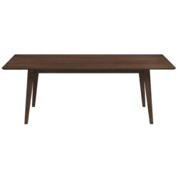 Levi - Modern Style Rectangular Dining Table - Brown