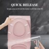 1.1 / 1.60 Gpf Dual-Flush One Piece Toilet, Water-Saving Elongated Comfort Height Floor Mounted, Soft Close 1000 Gram Map Flushing Score Toilet 23T01-Rs - Rose - Image 7