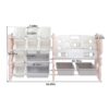 Kids Toy Storage Organizer With 2 Tier Bookshelf And 12 Toy Bins - Pink - Image 3