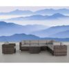 7 Person Seating Group With Cushions - Brown - Image 6