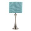 Lenuxe - Contemporary Table Lamp (Set of 2) - Nickel / Turquoise - Image 2