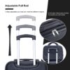 2 Piece Luggage Sets Lightweight Suitcase, Spinner Wheels, (20/14) - Black - Image 5