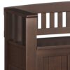 Acadian - Entryway Storage Bench With Shelf - Brown - Image 4