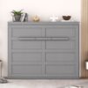 Queen Size, Murphy Wall Bed - Gray - Image 13