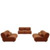 Modern L - Shaped Modular Sofa Set High Comfort Chenille Fabric, Freely Arrangeable For Living Room - Orange - Image 9