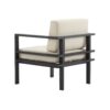 Modern 3 Piece Outdoor Patio Seating Set With Aluminum Frame And Weather Resistant Cushions - Beige / Gray - Image 13