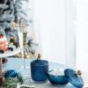Candy Jar With Lid, Christmas Candy Jar Containers (Set of 2) - Gold / Blue - Image 12