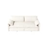 Queen Pull Out Sofa Bed, 3 In 1 Convertible Sleeper Sofa With Side Storage Multifunctional Velvet Loveseat Bed For Living Room - Beige - Image 11