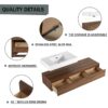 Modern Wall Mounted Bathroom Vanity With Resin Sink And Soft Close Drawer - Brown Ebony - Image 12