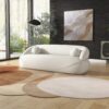 Andrew - Boucle Sofa - Beige / Ivory White / Light Beige / White - Image 4