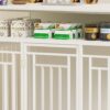 Wooden Dog Crate Furniture With Divider And Storage - White - Image 16