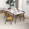 Dakota - Velvet Dining Chair (Set of 2) - Brown / Yellow - Image 11