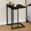 Accent Table, C - Shaped, Versatile Design - Espresso - Image 9