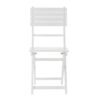 Outdoor Folding Dining Chair (Set of 2) - White - Image 5