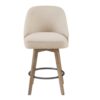 Counter Stool With Swivel Seat Function - Sand - Image 4