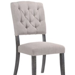 Bernard - Weathered Side Chair (Set of 2) - Beige / Gray