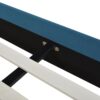 Aspen - Queen Vertical Tufted Modern Headboard Platform Bed Set - Satin Teal Blue - Image 9