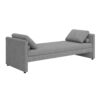 Modern Upholstered Chaise Lounger Daybed With Pillows Small Single Daybed, No Mattress Needed, Perfect For Living Rooms & Home Office, Linen Fabric - Gray - Image 4
