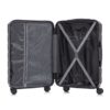 Set 3 Pieces 20" / 24" / 28" Abs Spinner Wheel Luggage, Matching Color, With Combination Lock - Black - Image 18