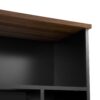 Wall Unit Entertainment Center With Bookshelves For TVs Up To 80", Modern TV Stand Media Console With Cabinets, Tempered Glass Doors And Adjustable Shelves For Living Room - Black - Image 18