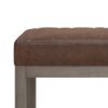 Casey - Ottoman Bench - Distressed Chestnut Brown - Image 3