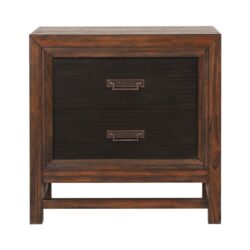 Branson - 2 Drawer Nightstand, Two Tone - Brown