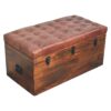 Buffalo - Hide Leather Storage Trunk - Brown - Image 4