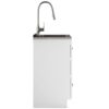 Lawrence - Laundry Cabinet & Faucet And Stainless Steel Sink - White - Image 3