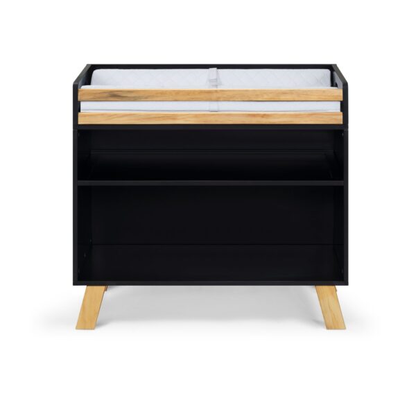 Livia - Multi Purpose Changing Table - Black, Natural