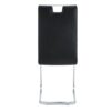 (Set of 4) Material Bow Shaped Chairs Perfectly Integrated Into Industrial And Modern Home Design - Black - Image 21