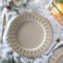 Polypropylene Charger Plate (Set of 8) - Cream