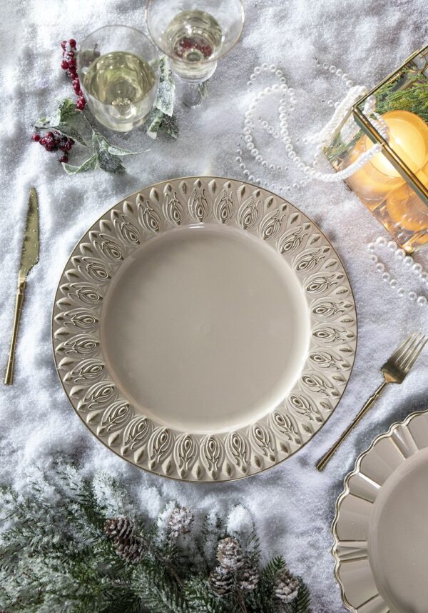 Polypropylene Charger Plate (Set of 8) - Cream