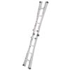 Multi-Position Foldable Aluminum Ladder, A-Frame And Straight Ladder, Ansi 250Lbs - Gray - Image 4