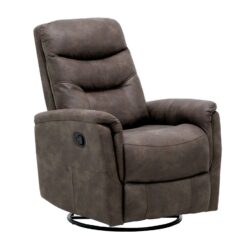 Korka - Swivel Gliding Recliner - Brown