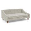 Modern Durable Elevated Dog Sofa Bed With Irregular Armrest Design Comfortable Foam Pet Sofa - Beige - Image 6