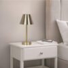 Elegance Rechargeable LED Table Lamp Plated LED Touch Switch - Antique Brass / Gold - Image 4