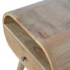 Circular Open Slot Nightstand - Oak - Image 5